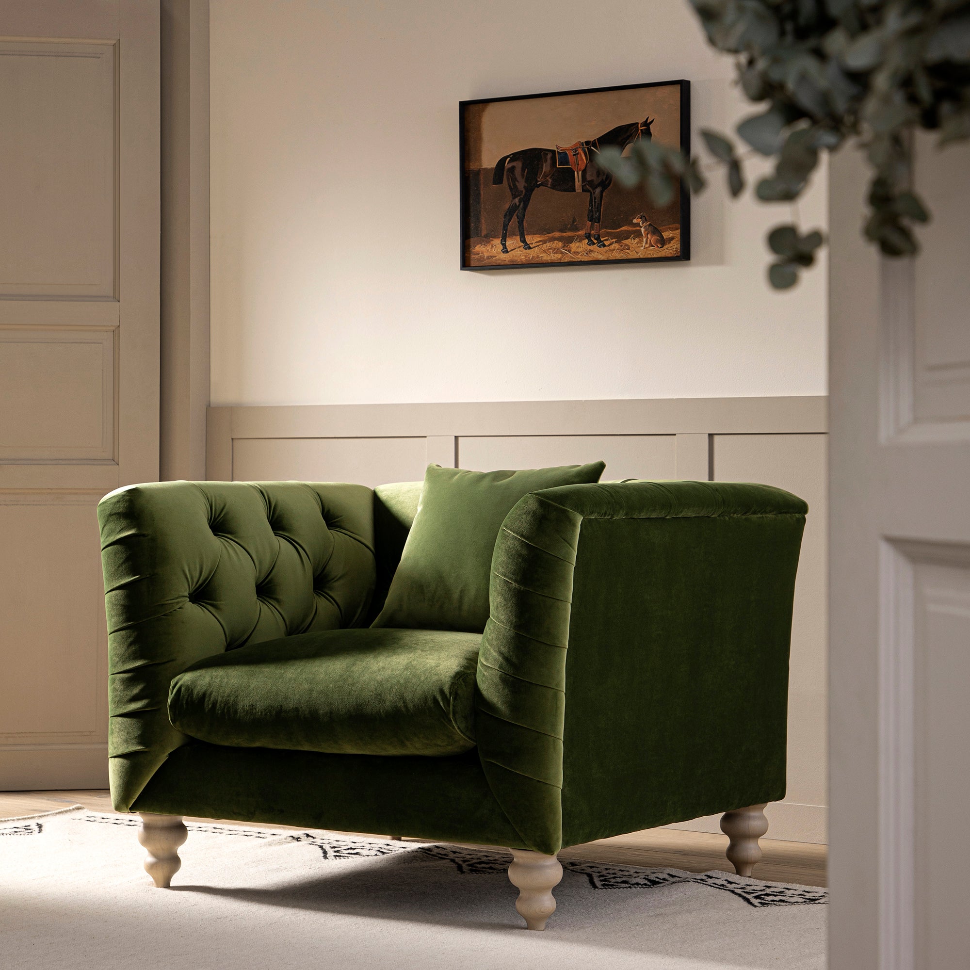 ashby chesterfield armchair, fern green velvet ashby chesterfield armchair, fern green velvet
