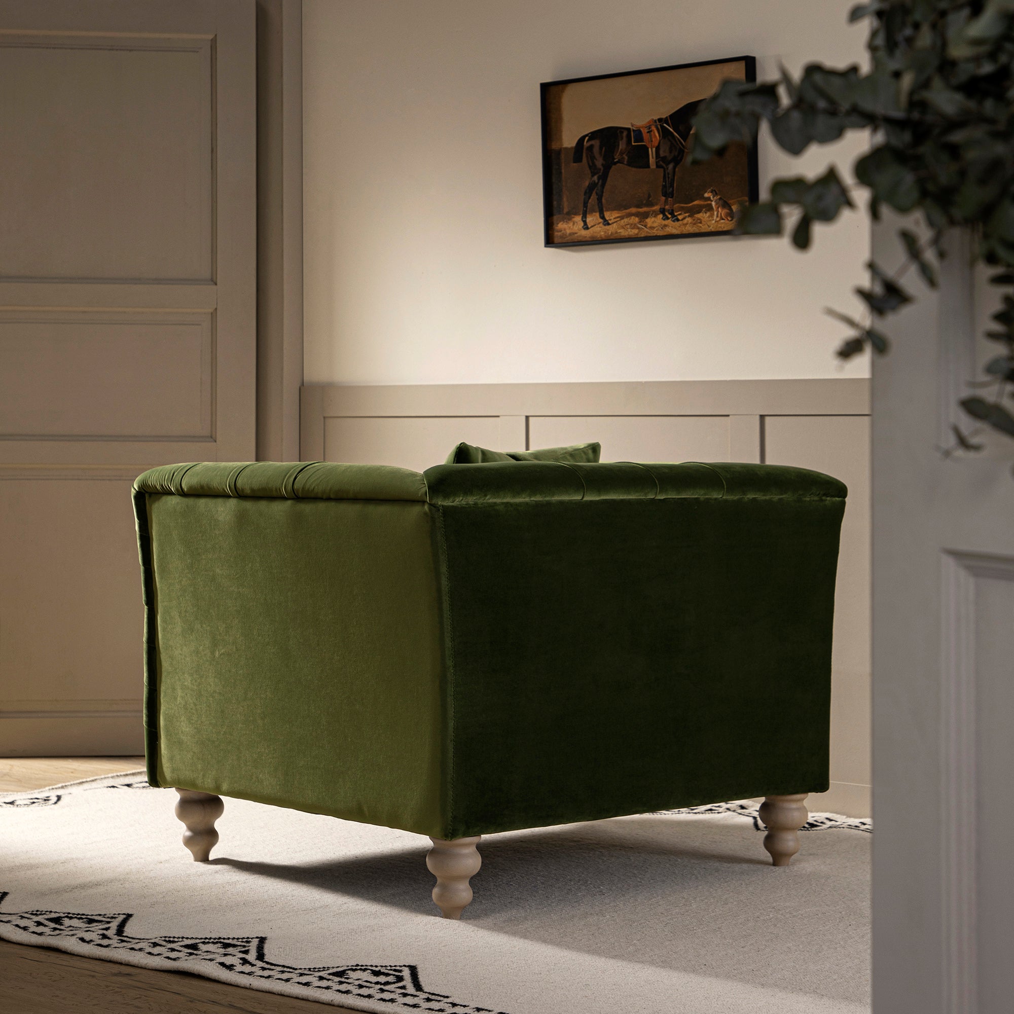ashby chesterfield armchair, fern green velvet ashby chesterfield armchair, fern green velvet