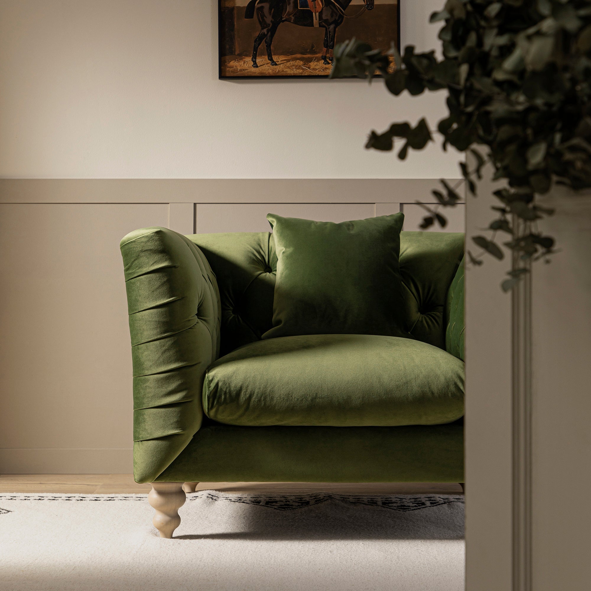 ashby chesterfield armchair, fern green velvet ashby chesterfield armchair, fern green velvet