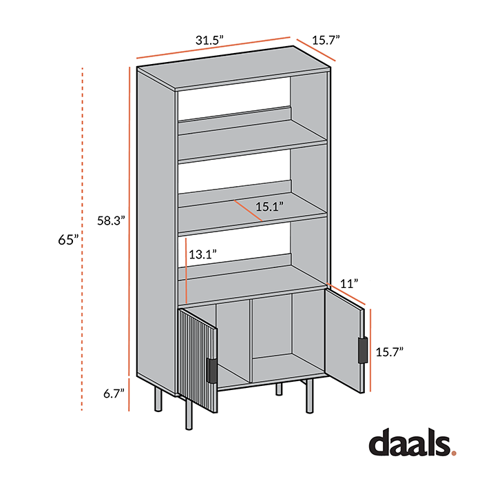 richmond ridged tall bookcase with doors, matte sage green richmond ridged tall bookcase with doors, matte sage green