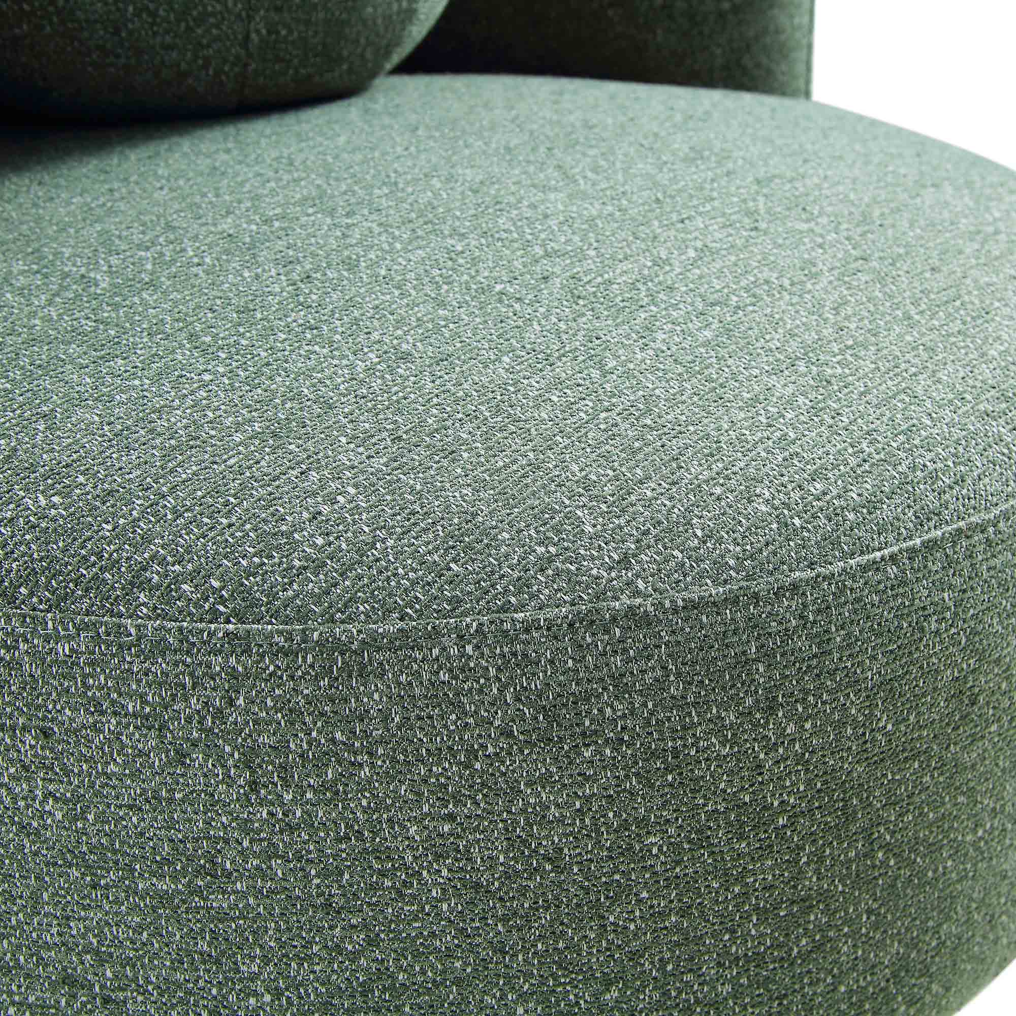 amboise armchair with ball cushion, spruce green textured fabric amboise armchair with ball cushion, spruce green textured fabric