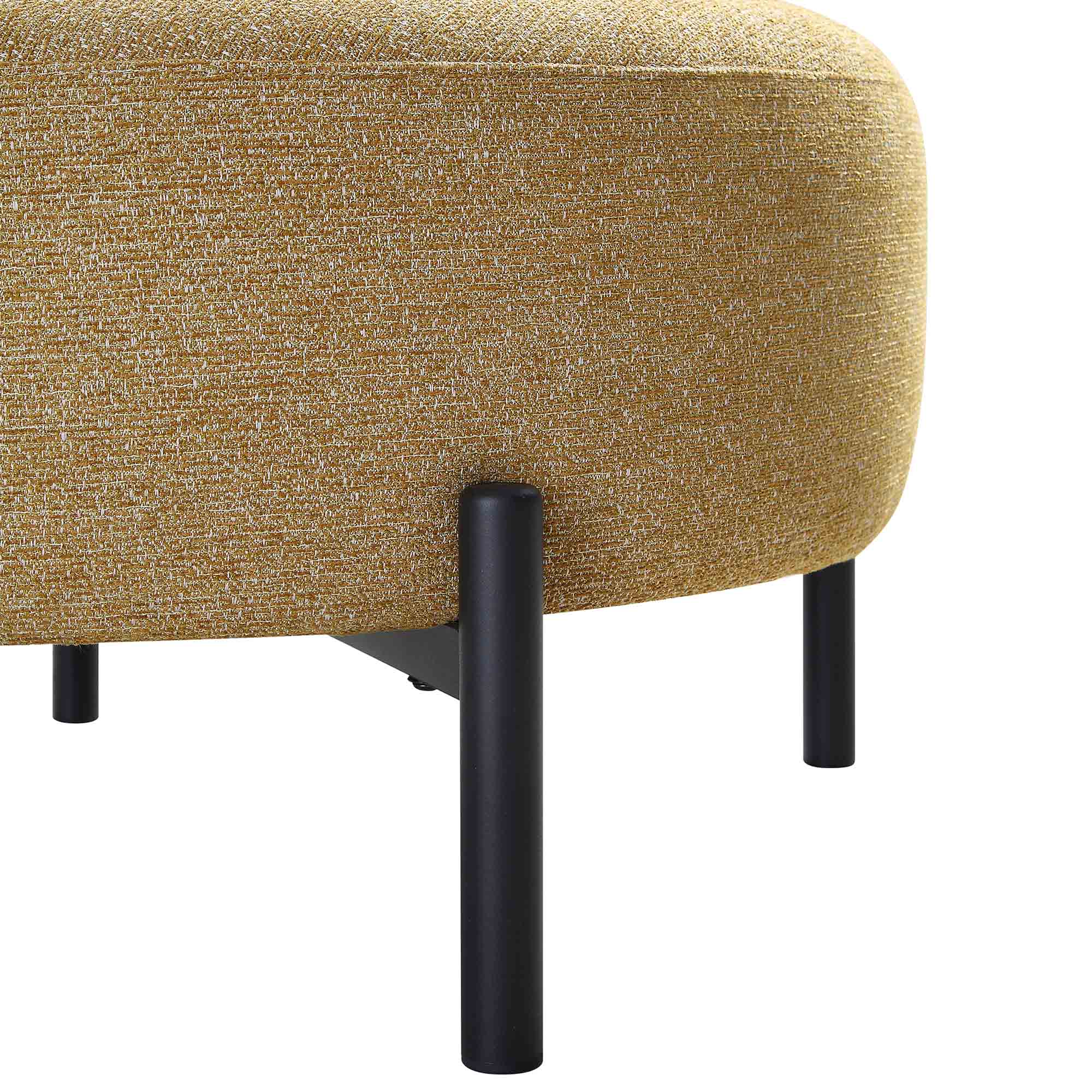 amboise armchair with ball cushion, marigold textured fabric amboise armchair with ball cushion, marigold textured fabric