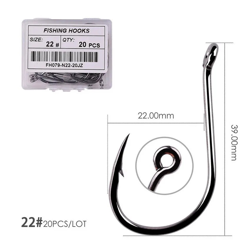 50pcs / 20pcs / box circle carp eyed fishing hook size 2 22# ring eye japan fishhooks fishing hooks single jig fish hook tackle 50pcs / 20pcs / box circle carp eyed fishing hook size 2 22# ring eye japan fishhooks fishing hooks single jig fish hook tackle