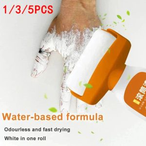 antibacterial wall paint – strong repair latex paint with roller brush for living room & kitchen
