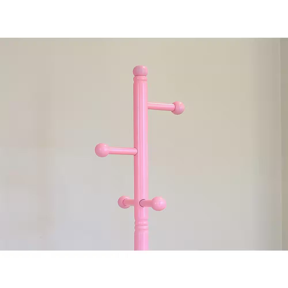 8 hook kid's coat rack in pink 8 hook kid's coat rack in pink