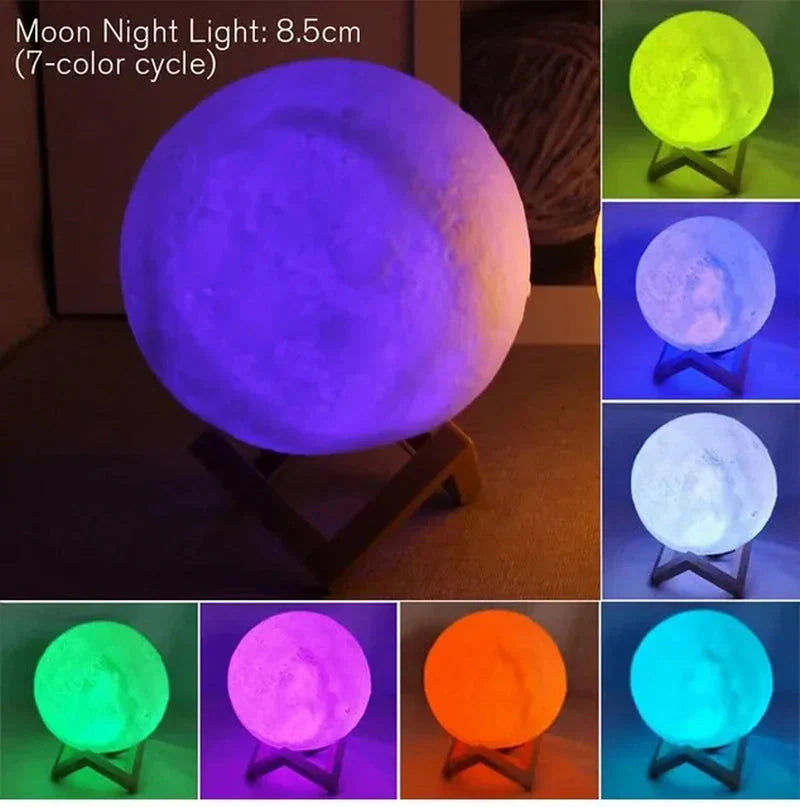 d5 starry moon lamp 8cm led night light with stand, perfect for bedroom decor and gifts d5 starry moon lamp 8cm led night light with stand, perfect for bedroom decor and gifts