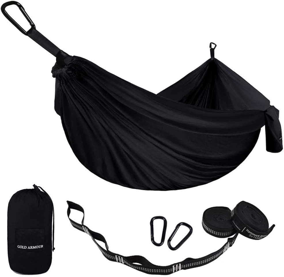 camping hammock portable hammock single hammock camping accessories gear for outdoor indoor adult kids, usa based brand (black) camping hammock portable hammock single hammock camping accessories gear for outdoor indoor adult kids, usa based brand (black)