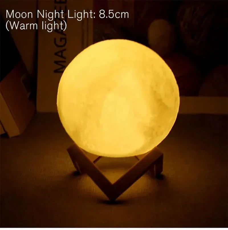 d5 starry moon lamp 8cm led night light with stand, perfect for bedroom decor and gifts d5 starry moon lamp 8cm led night light with stand, perfect for bedroom decor and gifts