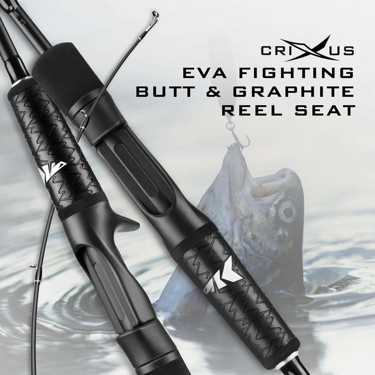 crixus fishing rods,im6 graphite spinning rod & casting rod w/zirconium oxide ring stainless steel guides, superpolymer handle crixus fishing rods,im6 graphite spinning rod & casting rod w/zirconium oxide ring stainless steel guides, superpolymer handle