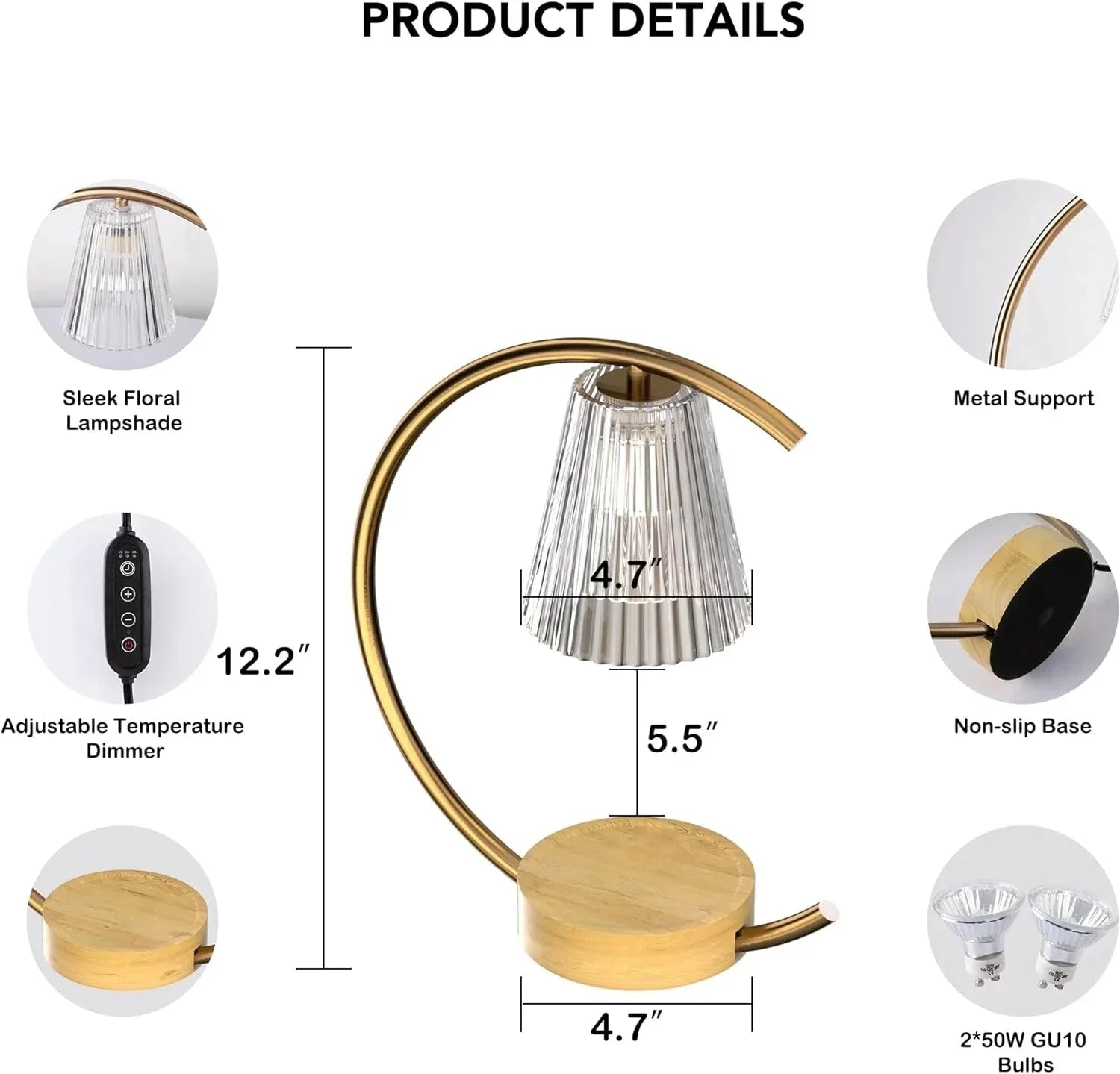 dimmable candle warmer lamp – efficient, flame free fragrance dimmable candle warmer lamp – efficient, flame free fragrance