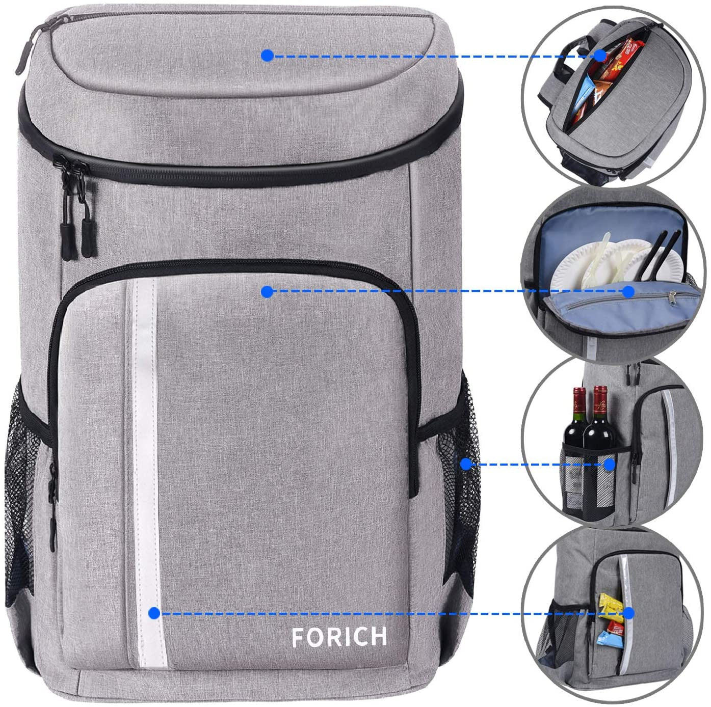 backpack cooler leakproof insulated waterproof backpack cooler bag, lightweight soft beach cooler backpack for men women to work lunch picnics camping hiking, 30 cans backpack cooler leakproof insulated waterproof backpack cooler bag, lightweight soft beach cooler backpack for men women to work lunch picnics camping hiking, 30 cans
