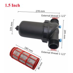 120 mesh screen filter gardening drip irrigation watering strainer water pump filtering impurities tool 1.25" 1.5"2" male thread