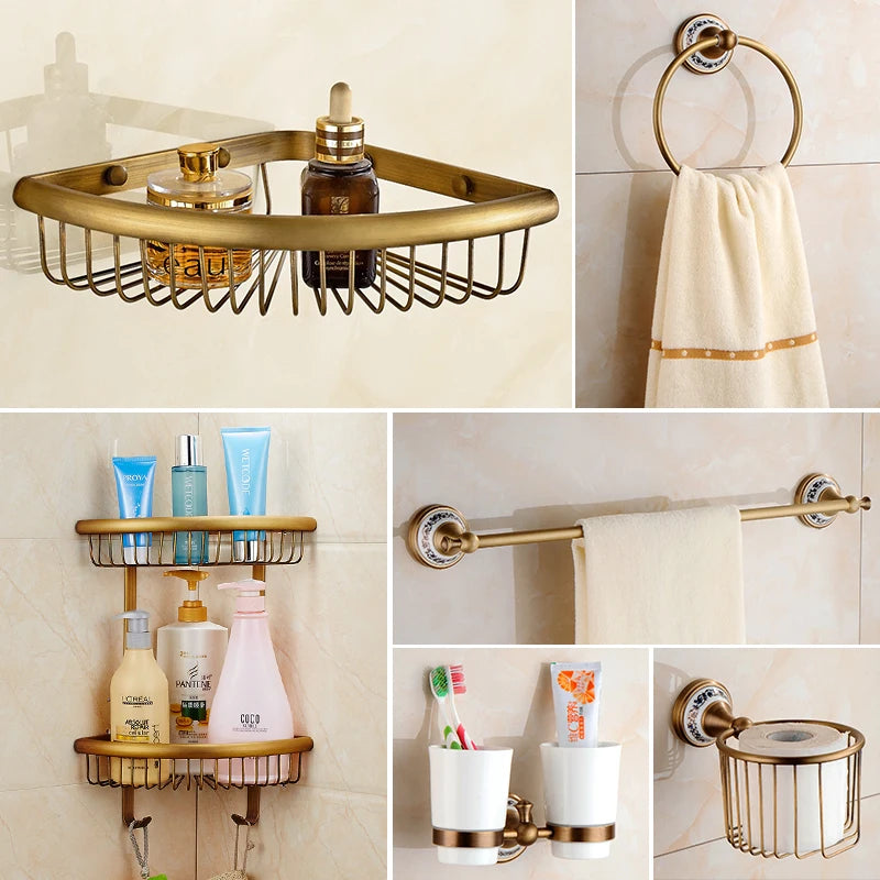 antique bronze bathroom accessories sets towel shelf towel holder toilet paper holder rove hook ceramic bathroom products el3100 antique bronze bathroom accessories sets towel shelf towel holder toilet paper holder rove hook ceramic bathroom products el3100