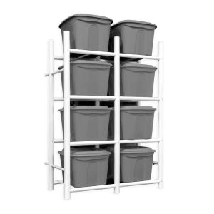32 gal. bin warehouse rack 8 tote
