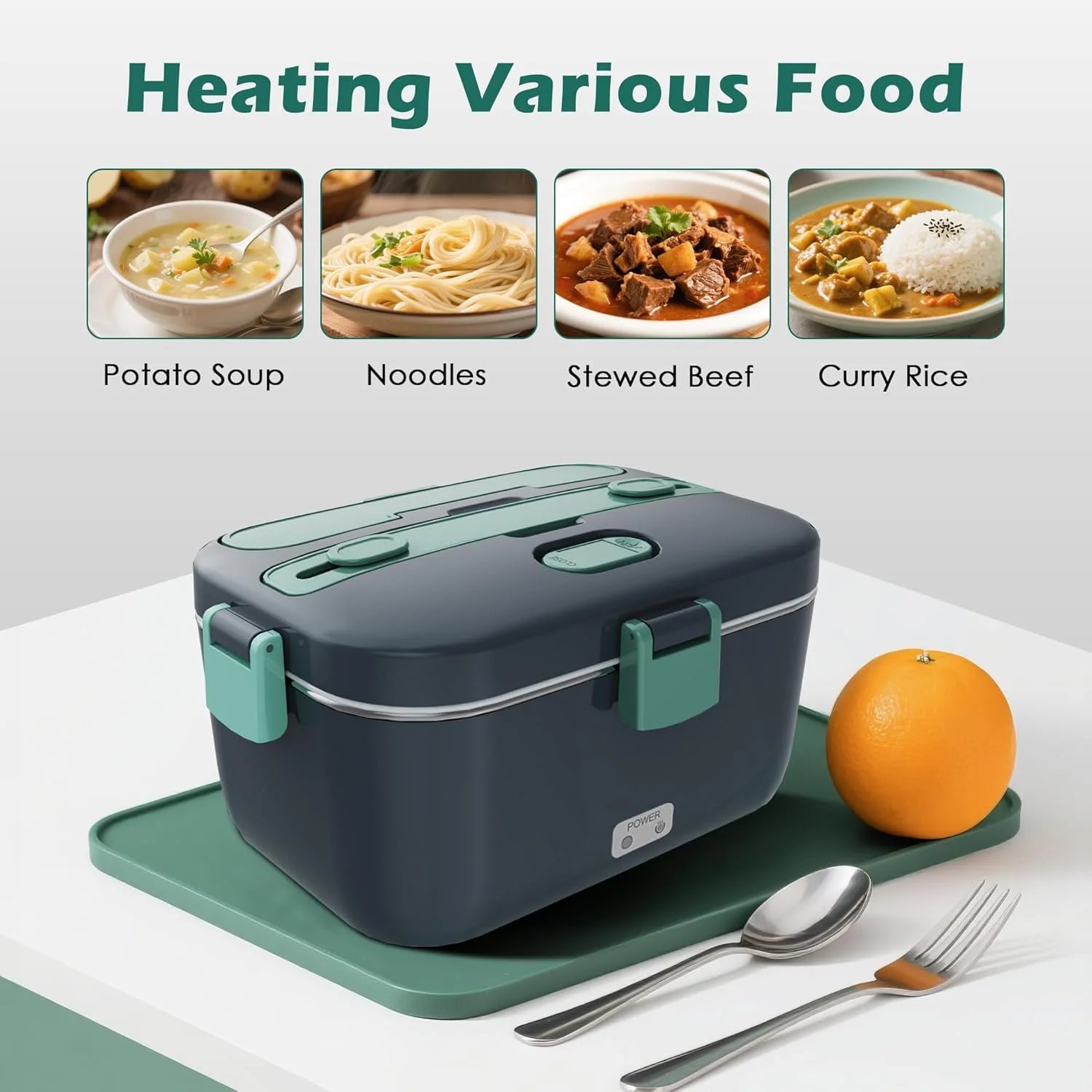 electric lunch box food heater 3 in 1 portable food warmer lunch box for car & home electric lunch box food heater 3 in 1 portable food warmer lunch box for car & home