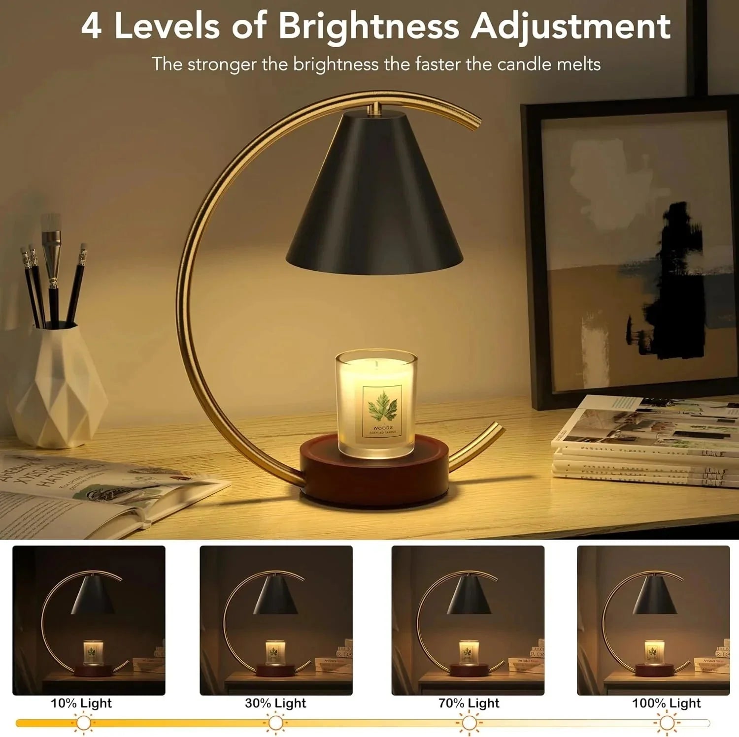 dimmable candle warmer lamp – efficient, flame free fragrance dimmable candle warmer lamp – efficient, flame free fragrance