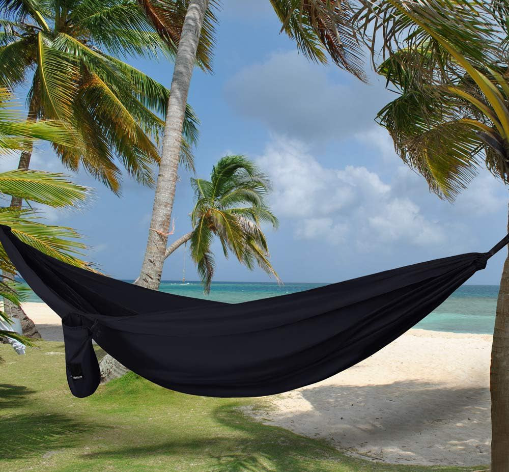camping hammock portable hammock single hammock camping accessories gear for outdoor indoor adult kids, usa based brand (black) camping hammock portable hammock single hammock camping accessories gear for outdoor indoor adult kids, usa based brand (black)