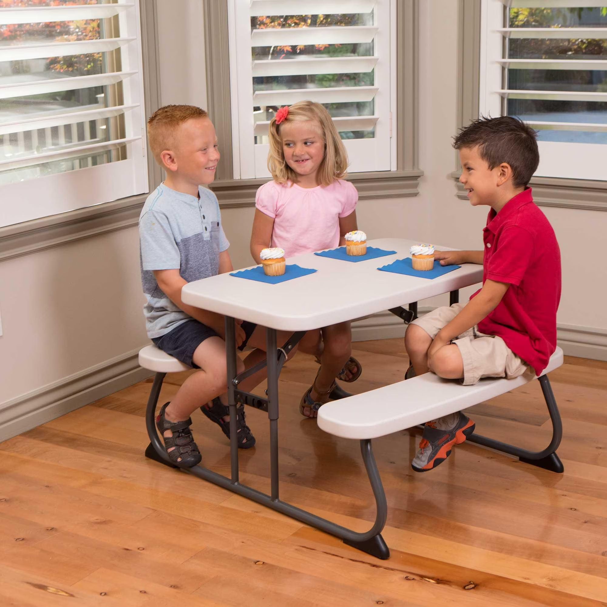 children's polyethylene picnic table, all occasion, almond (260256) children's polyethylene picnic table, all occasion, almond (260256)