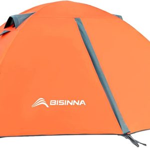 2/4 person camping tent lightweight backpacking tent waterproof windproof two doors easy setup double layer outdoor tents for family camping hunting hiking mountaineering travel