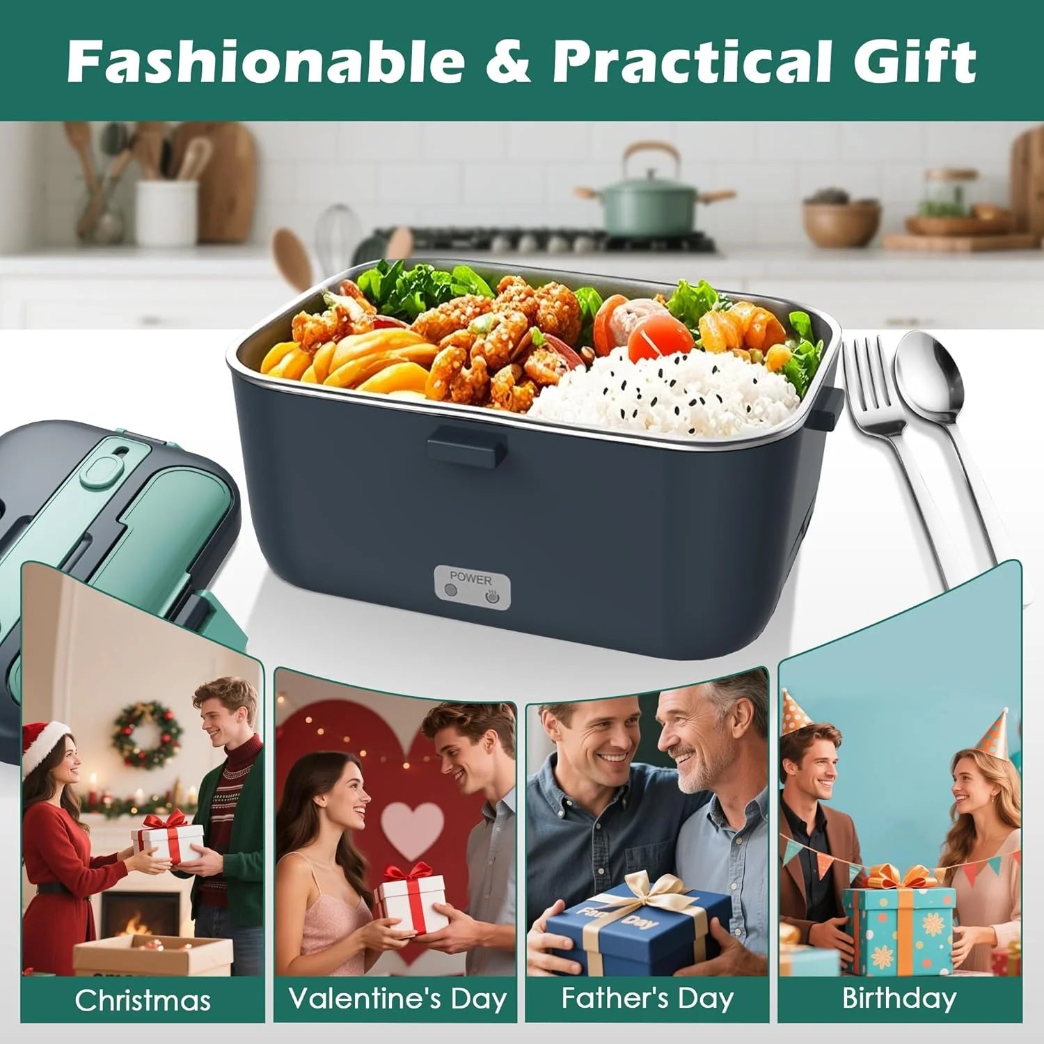 electric lunch box food heater 3 in 1 portable food warmer lunch box for car & home electric lunch box food heater 3 in 1 portable food warmer lunch box for car & home
