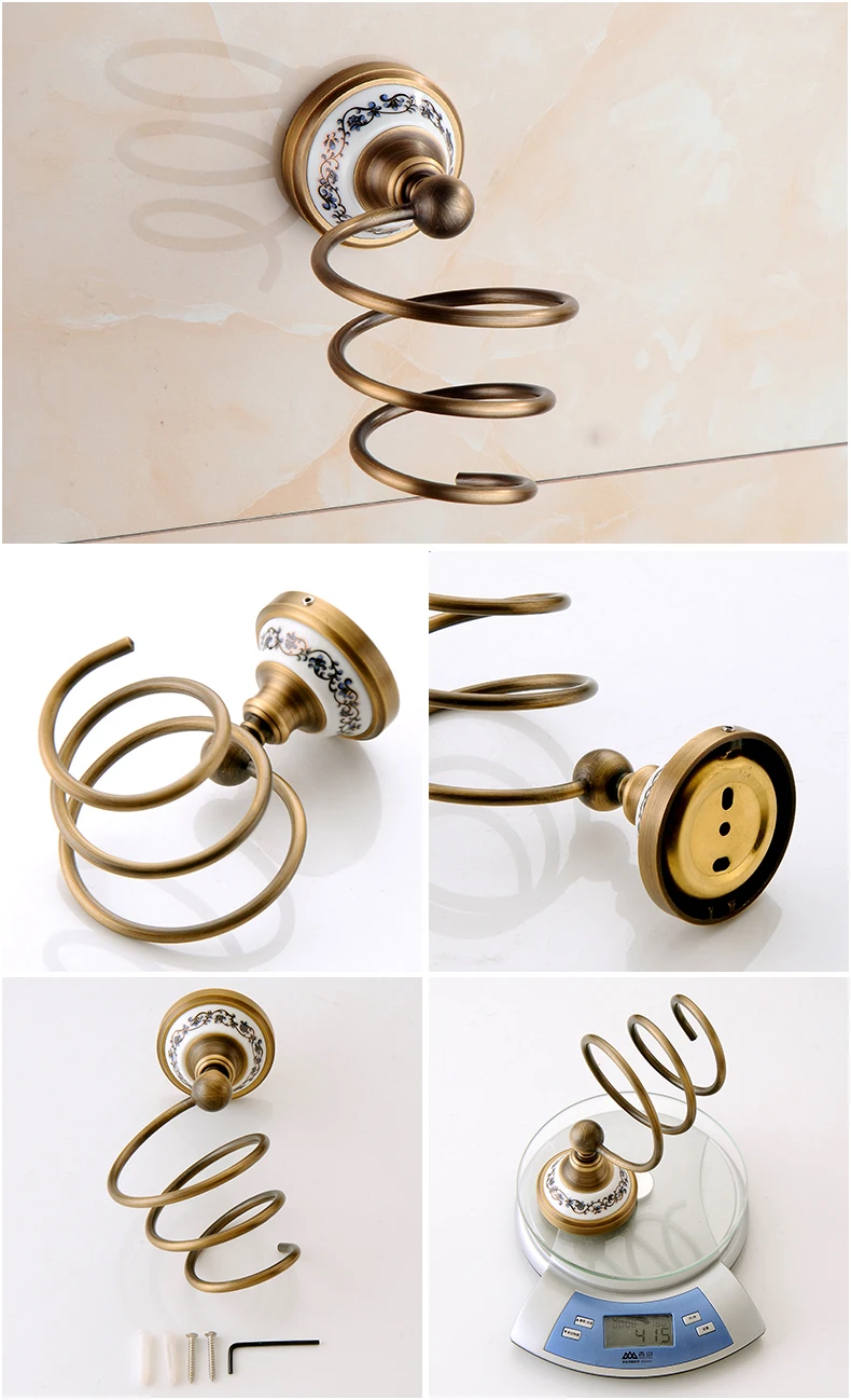 Antique Bronze Bathroom Accessories Sets Towel Shelf Towel Holder Toilet Paper Holder Rove Hook Ceramic Bathroom Products EL3100 H50049efde13b4060916156c5b819d5fes