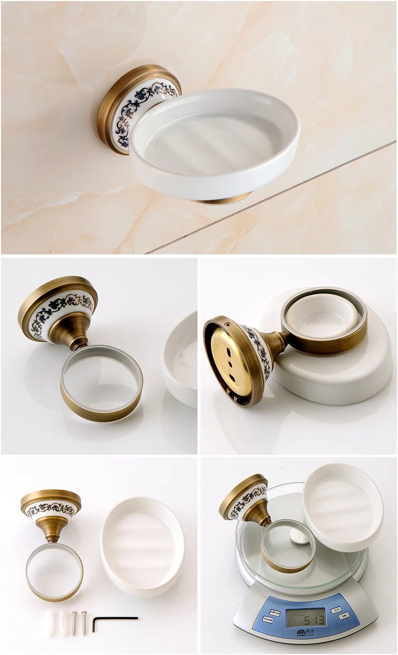 Antique Bronze Bathroom Accessories Sets Towel Shelf Towel Holder Toilet Paper Holder Rove Hook Ceramic Bathroom Products EL3100 Ha91014fecf4643b4806de742af6ce9b2Q