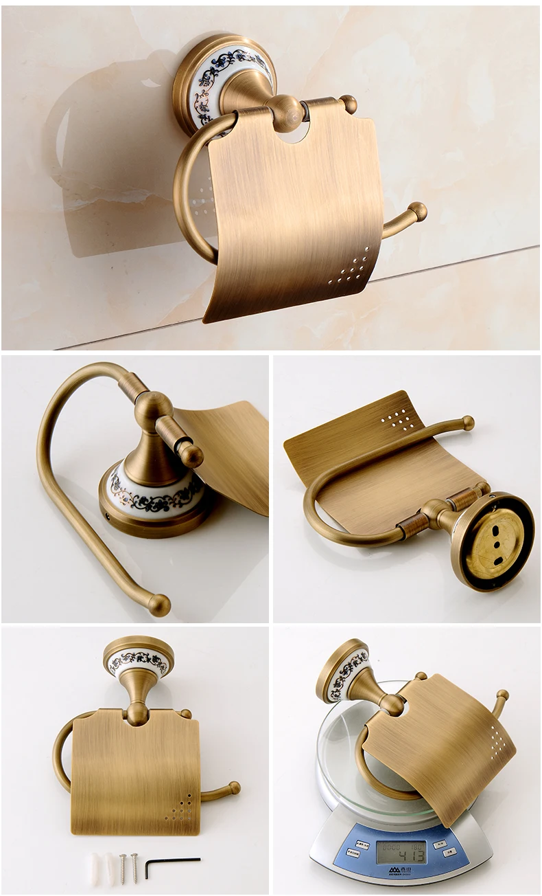 Antique Bronze Bathroom Accessories Sets Towel Shelf Towel Holder Toilet Paper Holder Rove Hook Ceramic Bathroom Products EL3100 Hc5dfc21ea6dd40d2a2f271b3a24cfb350