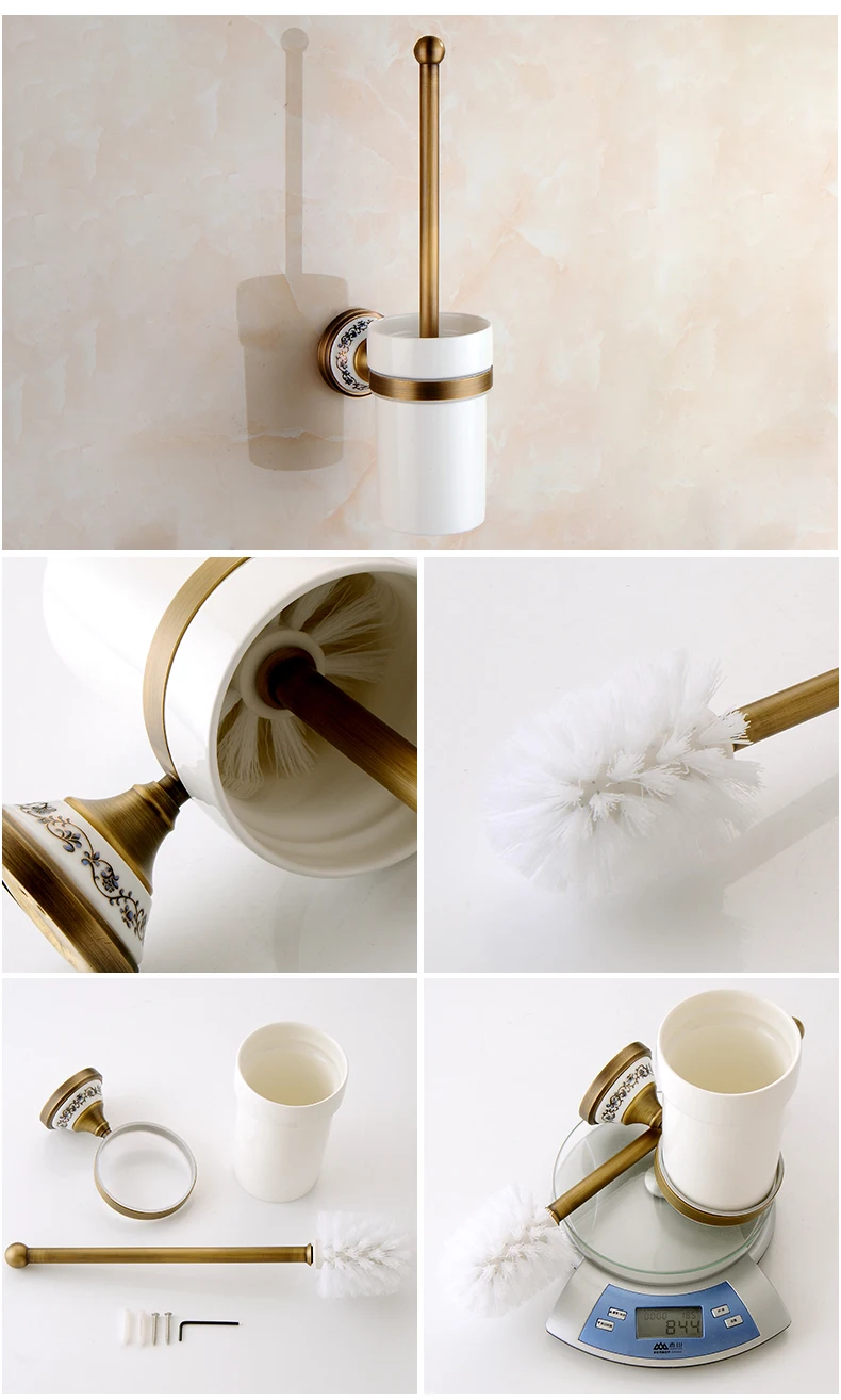 Antique Bronze Bathroom Accessories Sets Towel Shelf Towel Holder Toilet Paper Holder Rove Hook Ceramic Bathroom Products EL3100 Hd9fc05e7ed4e44749bf802fd4dee19cfq