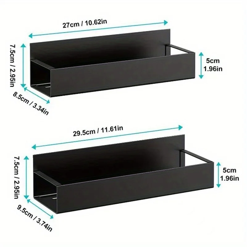 2Pcs Magnetic Storage Shelf Household Kitchen Refrigerator Washing Machine Side Hanging Storage Rack, Multifunctional Storage S0c80df7d540f476fa6aecb7f0f70421c7