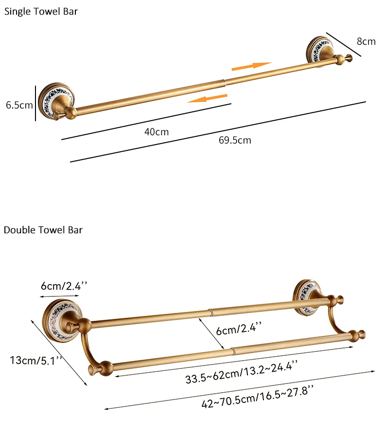 Antique Bronze Bathroom Accessories Sets Towel Shelf Towel Holder Toilet Paper Holder Rove Hook Ceramic Bathroom Products EL3100 S49110bd68a4343d9af78215499bca607F
