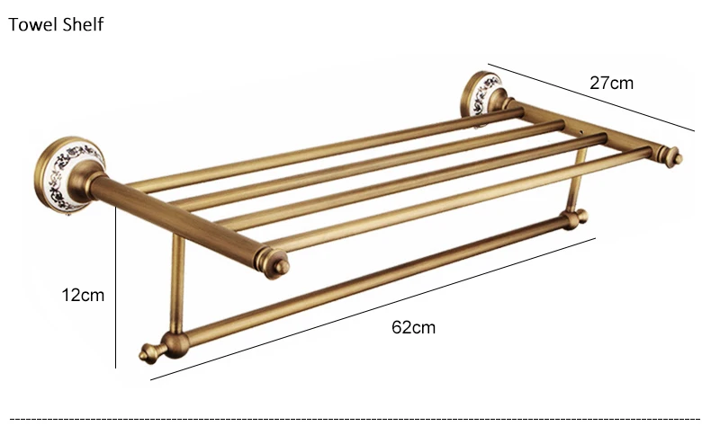 Antique Bronze Bathroom Accessories Sets Towel Shelf Towel Holder Toilet Paper Holder Rove Hook Ceramic Bathroom Products EL3100 S9ca94527600343e2b3573f1e4defe73eB