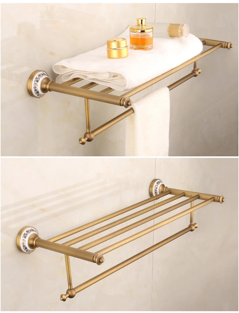 Antique Bronze Bathroom Accessories Sets Towel Shelf Towel Holder Toilet Paper Holder Rove Hook Ceramic Bathroom Products EL3100 Sfcafeb625eb446038783ac86a5597f3bd