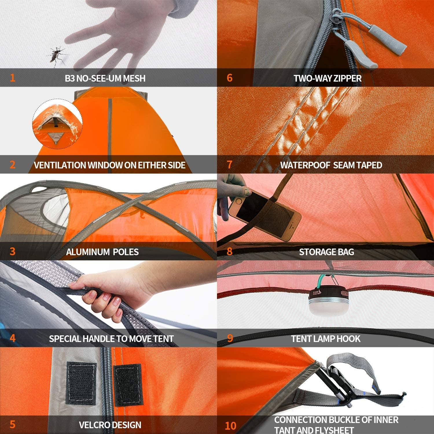 2/4 person camping tent lightweight backpacking tent waterproof windproof two doors easy setup double layer outdoor tents for family camping hunting hiking mountaineering travel 2/4 person camping tent lightweight backpacking tent waterproof windproof two doors easy setup double layer outdoor tents for family camping hunting hiking mountaineering travel