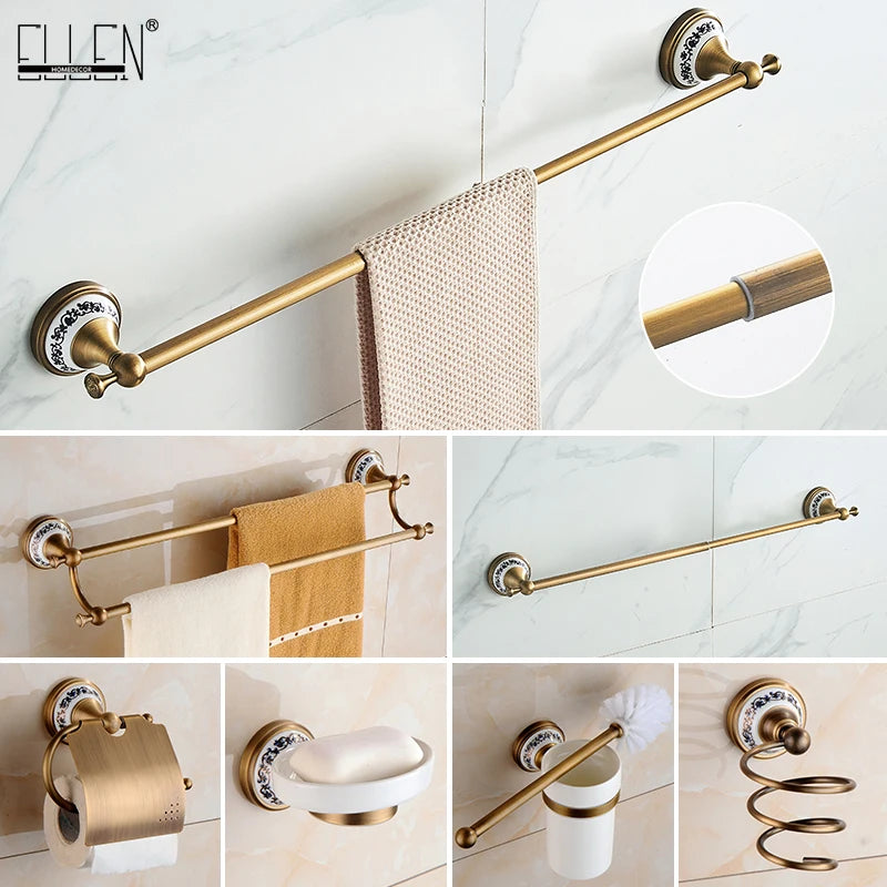 antique bronze bathroom accessories sets towel shelf towel holder toilet paper holder rove hook ceramic bathroom products el3100 antique bronze bathroom accessories sets towel shelf towel holder toilet paper holder rove hook ceramic bathroom products el3100
