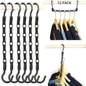 12 pack closet organizers and storage,closet organizer hanger for heavy clothes,sturdy closet organization and storage
