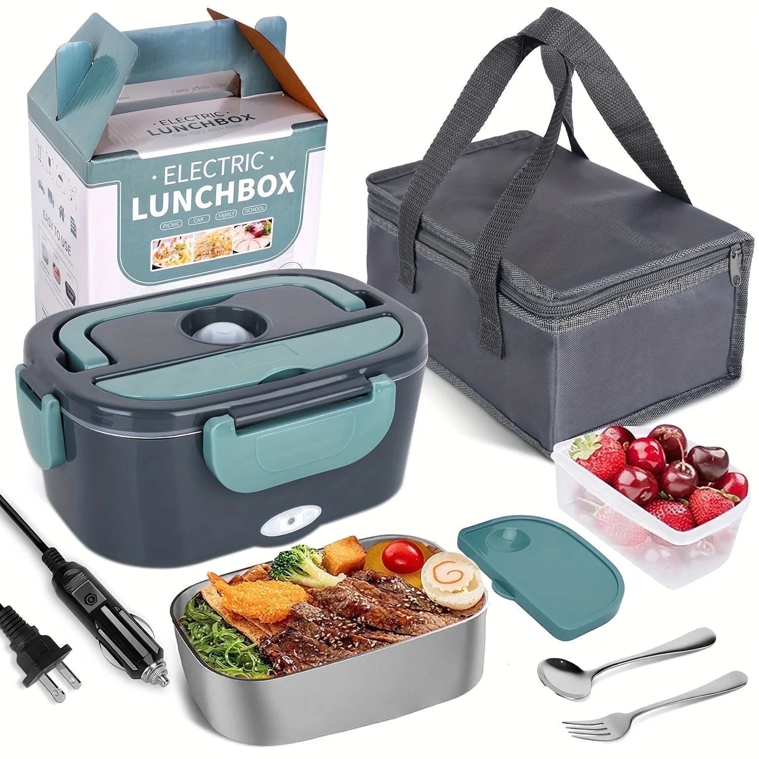 electric lunch box food heater 3 in 1 portable food warmer lunch box for car & home electric lunch box food heater 3 in 1 portable food warmer lunch box for car & home