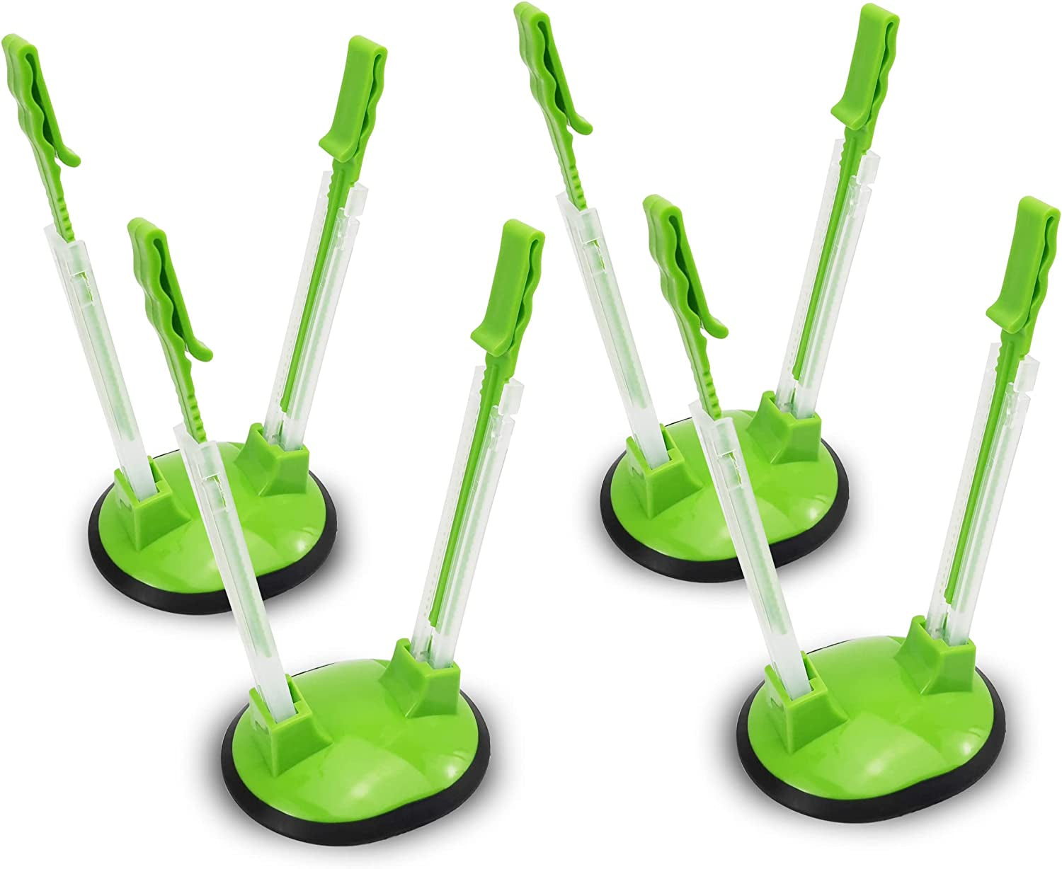 baggy rack holder for food prep/ziplock bag, meal planning/plastic freezer bag holders stand, green, pack of 4 4 pcs baggy rack holder for food prep/ziplock bag, meal planning/plastic freezer bag holders stand, green, pack of 4 4 pcs