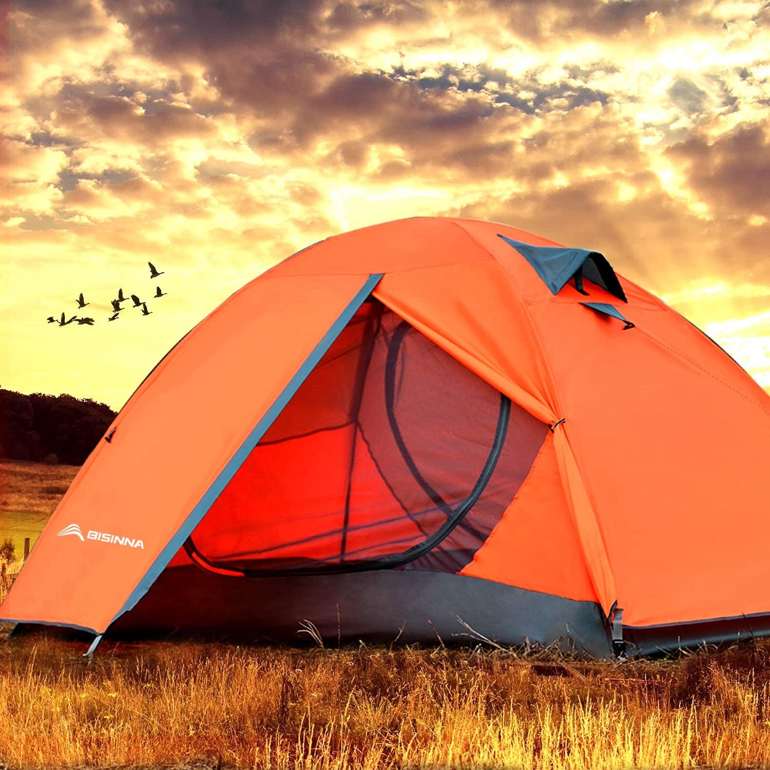 2/4 person camping tent lightweight backpacking tent waterproof windproof two doors easy setup double layer outdoor tents for family camping hunting hiking mountaineering travel 2/4 person camping tent lightweight backpacking tent waterproof windproof two doors easy setup double layer outdoor tents for family camping hunting hiking mountaineering travel